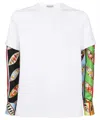 Pucci Printed-sleeve Cotton T-shirt In White