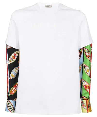 Pucci Cotton T-shirt In White