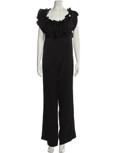 Pre-owned Pucci Cowl Neck Jumpsuit In Black