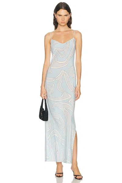 Pucci Printed Silk Crepe De Chine Maxi Dress In Multi