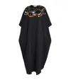 Pucci Crepe Sequin-embellished Maxi Kaftan Dress In Animal Print
