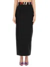 Pucci Crêpe Straight Skirt In Black