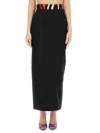 Pucci Crêpe Straight Skirt In Black