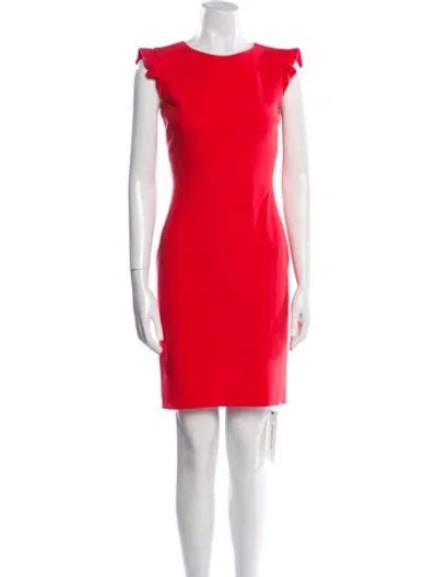Pre-owned Pucci Crew Neck Knee-length Dress In Red