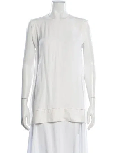 Pre-owned Pucci Crew Neck Long Sleeve Tunic In White