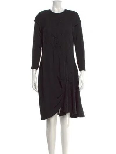 Pre-owned Pucci Crew Neck Mini Dress In Black
