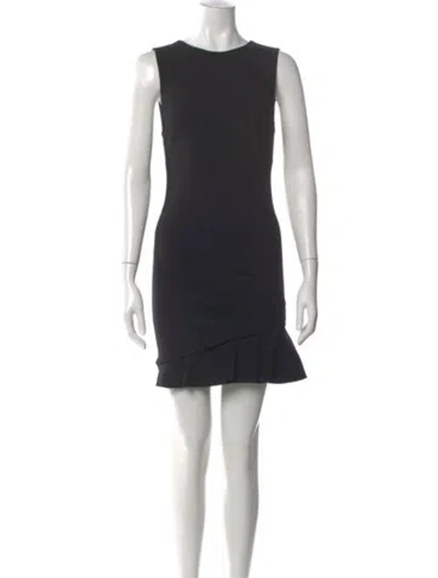 Pre-owned Pucci Crew Neck Mini Dress In Black