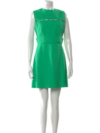Pre-owned Pucci Crew Neck Mini Dress In Green