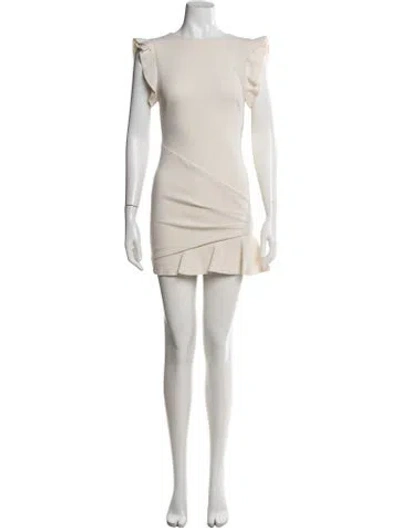 Pre-owned Pucci Crew Neck Mini Dress In Neutrals