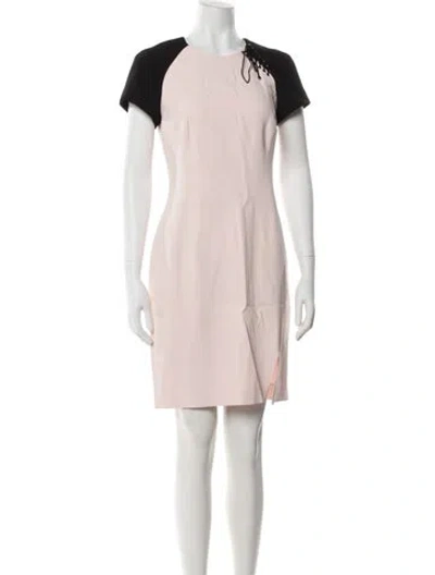 Pre-owned Pucci Crew Neck Mini Dress In Pink