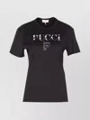 Pucci Crewneck Short Sleeve T-shirt With Regular Fit