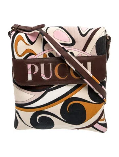 Pre-owned Pucci Crossbody Bag In Neutrals
