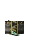 Pucci Crush Foldover-top Leather Mini Bag In Black