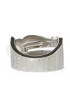 Pucci Crush Logo-debossed Earcuffs (set Of Three) In Silver