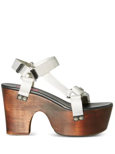 Pucci Crush Platform Sandals In 白色