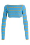 Pucci Cropped Knit Sweater Featuring Cut-out Detail