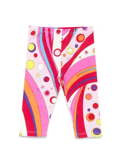Pucci Kids' Cyclist Leggings J3-36 In Red