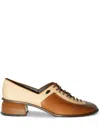 Pucci Deby Panelled Leather Loafers In Neutrals