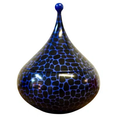 Pre-owned Pucci Designer Porcelain Lidded Vase By Rosenthal Studio Line, Emilio , Ca. 1960 In Black