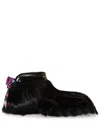 Pucci Doggy Goat-hair Ankle Boots In Black