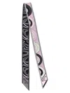 Pucci Multicolor Double Face Printed Bandana Scarf In Pink