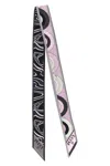 Pucci Multicolor Double Face Printed Bandana Scarf In Pink