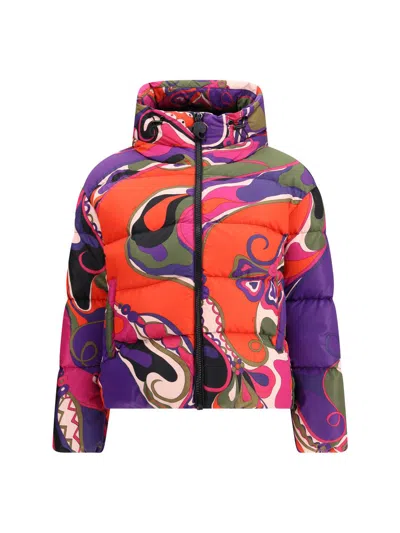 Pucci Down Jackets In Multi