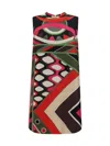Pucci Vivara Print Mini Dress In Silk In Fuchsia