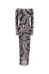 Pucci Printed Tulle Dress In Multi