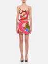 Pucci Jersey Satin Dress In Bunt