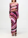 Pucci Iride-print Tulle Dress In Pink