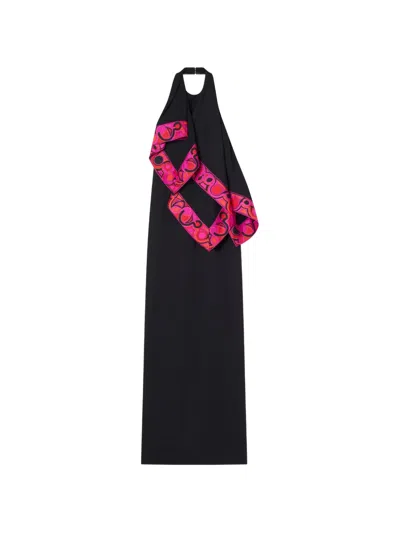 Pucci Dress With Printed Ruffle Details In Black