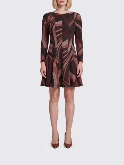 Pucci Dress Woman Color Multicolor In Brown