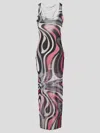 Pucci Long Dress Woman In Black