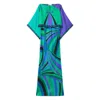 Pucci Iride-print Silk Twill Maxi Dress With Cape In Green/blue