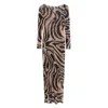 Pucci Abstract Pattern Tulle Dress In Mutlicolor