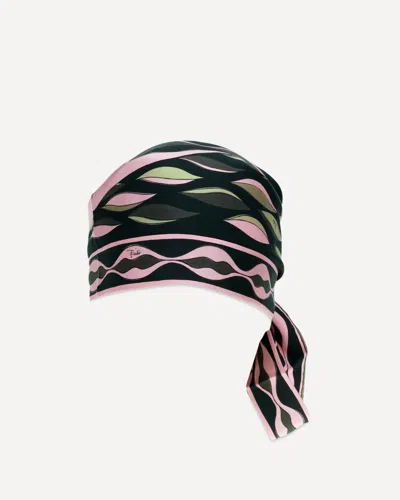Pucci Dune Print Silk Twill Triangle Bandana In Multi
