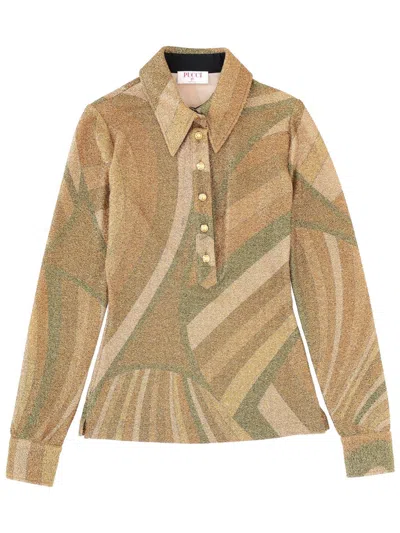 Pucci Elegant Mini Top For Women In Brown