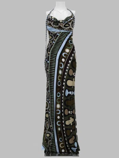 Pucci Elegant Silk-blend Mini Dress For Women - Ss26 Collection In Brown
