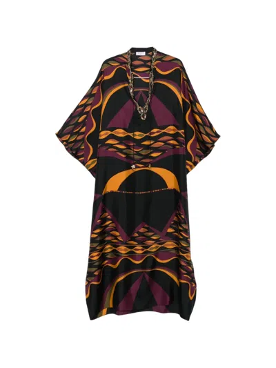 Pucci Embellished Kaftan Maxi Dress In Purple