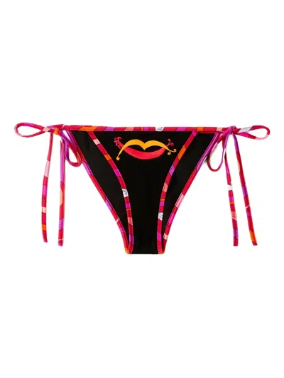Pucci Embroidered Bikini Brief In Black
