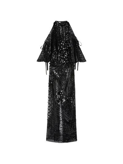 Pucci Embroidered Dress In Black