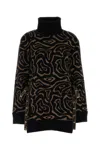 Pucci Embroidered Polyester Blend Oversize Sweater In Multi