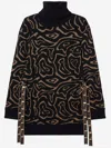Pucci Embroidered Polyester Blend Oversize Sweater In Black