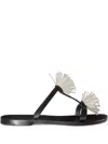 Pucci Embroidered Slides In Black