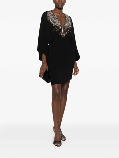 Pucci Embroidery-embellished Mini Dress In Black