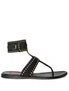 Pucci Emilia Leather Sandals In Black