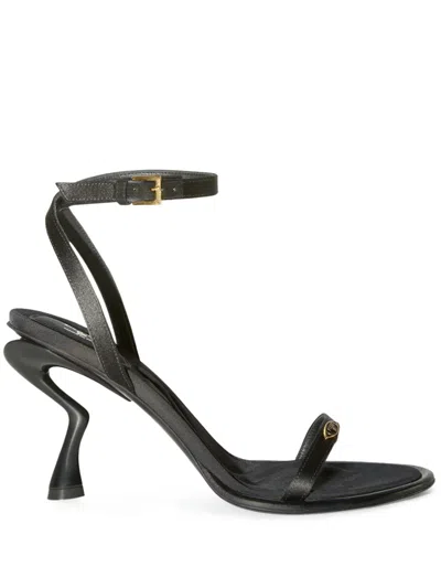 Pucci Emilio 80mm Leather Sandals In Black