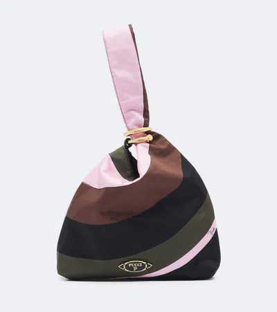 Pucci Emilio Iride Twill Top-handle Bag In Multicoloured