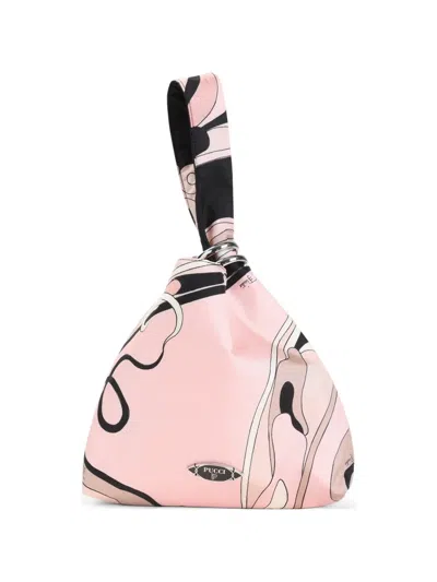 Pucci Emilio Orchidee Print Clutch Bag In Pink